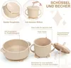 Kindergeschirr-Set Silikon Baby Geschirrset, Rutschfest Produktbild-Vorschau 3