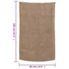 vidaXL Sacchi di iuta 30 pezzi 60x105 cm 100% iuta 220 g/m² Anteprima dell’immagine prodotto 7