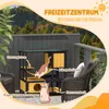 PawHut Katzenhaus aus Holz Katzenhöhle Katzenvilla draußen, Produktbild-Vorschau 3