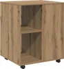 vidaXL Artisan dubová skříňka na kolečkách 60x53x72 cm Náhled obrázku produktu 7