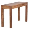 Wohnling Acacia Table console massive 120 cm avec 1 tiroir Voir les images du produit 8