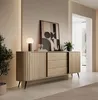 AX LIVING Sideboard mit Schubladen Sanremi Eiche Cremona Produktbild-Vorschau 1