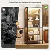 BROTTAR 64" Vitrinenschrank Schwarz mit Glastüren, Produktbild-Vorschau 7