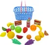 22-teiliges Spielset, Kinder Einkaufskorb mit Obst und Produktbild-Vorschau 1