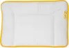 A flat baby pillow with a yellow border. Produktbild-Vorschau