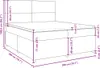 vidaXL Boxspringbett mit Matratze Schwarz 200x200 cm Stoff Produktbild-Vorschau 8