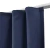 Beautissu Set di 2 tende termiche Amelie TK blu, 140x245 cm Anteprima dell’immagine prodotto 3