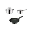 WMF Kochgeschirr-Set 3-teilig Cromargan Edelstahl mit Produktbild-Vorschau 1