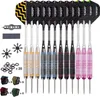 Dartpfeile Metallspitze Profi Steel Darts Set 24g 12 Stück Produktbild-Vorschau 1