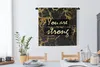 MuchoWow® Wandteppich Wandbehang Zitat - Motivation - Gold Produktbild-Vorschau 2