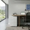 Comodino da ingresso a 3 cassetti, altezza 63 cm, bianco Anteprima dell’immagine prodotto 6