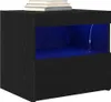 vidaXL Nachttisch 2 Stk. Schwarz Eichen-Optik 50 x 40 x 45 Produktbild-Vorschau 3