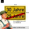 Blechschild 30 Schild Geburtstag, 30er Schild ORTSSCHILD, Produktbild-Vorschau 3
