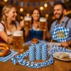 Fries Luftschlangen 2er Set Bayern Rautenmuster  Party Deko Produktbild-Vorschau 3