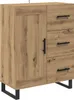 vidaXL Kredens dębowy Artisan 69,5 x 34 x 90 cm drewno Podgląd zdjęcia produktu 2