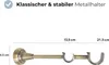 A diagram showing a metal curtain rod bracket with dimensions. Produktbild-Vorschau