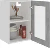 vidaXL Wisząca szklana szafka Lyon betonowa szara 40x31x60 Podgląd zdjęcia produktu 3