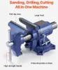 165mm Mehrzweck-Schraubstock aus robustem Sphäroguss - 360° Produktbild-Vorschau 6