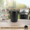 BigDean Mülltonne 80 Liter 55cm Durchmesser verschließbarem Produktbild-Vorschau 2