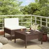 vidaXL 2-tlg. Garten-Lounge-Set mit Auflagen Poly Rattan Produktbild-Vorschau 2