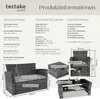 tectake® Rattan Sitzgruppe Modena 3+2+1 Set, inkl. Produktbild-Vorschau 5