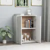 vidaXL Příborník bílý 60x30x75 cm Materiál dřeva Náhled obrázku produktu 3