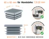 Lamellenstopfen für Vierkantrohr 60x60 mm Grau 10 Stück Produktbild-Vorschau 2