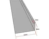 PRECIT Winkelblech mit Wasserfalz Tiefschwarz RAL 9005 2000 Produktbild-Vorschau 2