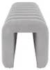 Sitzbank Sundo grau gepolstert 95x40x42 cm mit dekorativer Produktbild-Vorschau 6