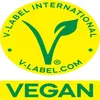 A vegan certification logo with text. Náhled obrázku produktu