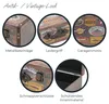 Vintage Holzkoffer mit Garage Design von HMF mit 44 cm Breite in verschiedenen Größen Produktbild-Vorschau