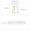 Relaxdays Beistelltisch rund skandinavisches Design, 70er, Produktbild-Vorschau 6