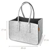 Filz Einkaufskorb 40x27x27cm aus recycelten PET Flaschen Produktbild-Vorschau 3