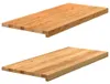 vidaXL Parapety 2 szt. Jasnobrązowy 90x40x2 cm lite drewno Podgląd zdjęcia produktu 8
