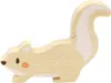 A wooden toy squirrel on a white background. Produktbild-Vorschau