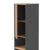 STIV Möbel | Hochschrank Bad Grau Matt / Eiche Wotan 165 cm Produktbild-Vorschau 3
