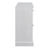A side view of a white sideboard against a white background. Produktbild-Vorschau