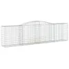 vidaXL Gabionen mit Hochbogen 5 Stk. 400x50x100/120cm Produktbild-Vorschau 3