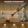 2-in-1 Akku-Bodenfräse, 100mm, elektrische Gartenfräse Mit Produktbild-Vorschau 2