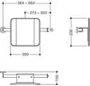 HEWI 900.51.90740 98 Rückenst.(BS),S. 900,T:150,re Wand, Produktbild-Vorschau 2