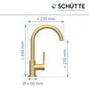 SCHÜTTE Küchenarmatur CORNWALL, Wasserhahn Küche mit Produktbild-Vorschau 5