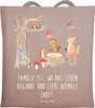 Mr. & Mrs. Panda Tote Bag Waldtiere Picknick - Braun Produktbild-Vorschau 1