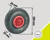 Tarrox Luftrad mit Kunststofffelge und Blockprofil, 260 mm Produktbild-Vorschau 2