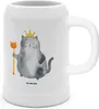 Mr. & Mrs. Panda Steinkrug Katze König - Weiß - Geschenk, Produktbild-Vorschau 1