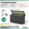 Gartenbox WOLF wasserdicht | HxBxT 62x116x45cm | 190 Liter Produktbild-Vorschau 2