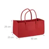 8 x Kaminholztasche aus Filz, tragbarer Feuerholzkorb, Produktbild-Vorschau 4