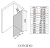CERANO - Box doccia Walk-in Onyx Y L/P - 8 mm - cromato, Anteprima dell’immagine prodotto 4