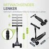 JUSKYS® Kinderroller Lumox - Schwarz, LED-Räder, Produktbild-Vorschau 3