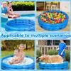 Planschbecken, Aufblasbar Schwimmbad 3 Klingeln PVC Produktbild-Vorschau 5