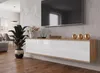 TV-Lowboard Fernsehschrank SIMPLY HÄNGEND Craft Eiche/Weiß Produktbild-Vorschau 2
